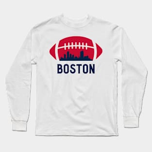 boston Football Long Sleeve T-Shirt